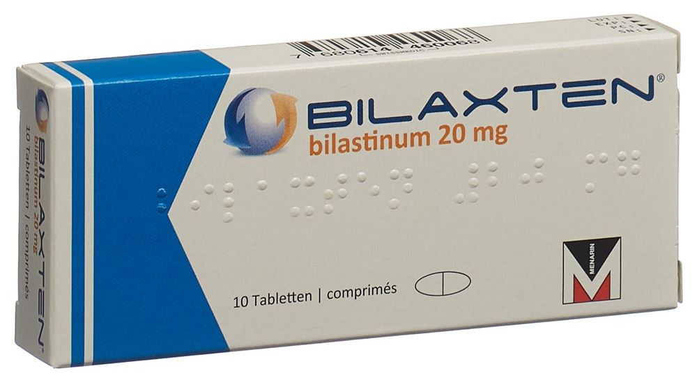 BILAXTEN Tabl 20 mg Blist 10 Stk<br>10 Stück, Blister, Tablette