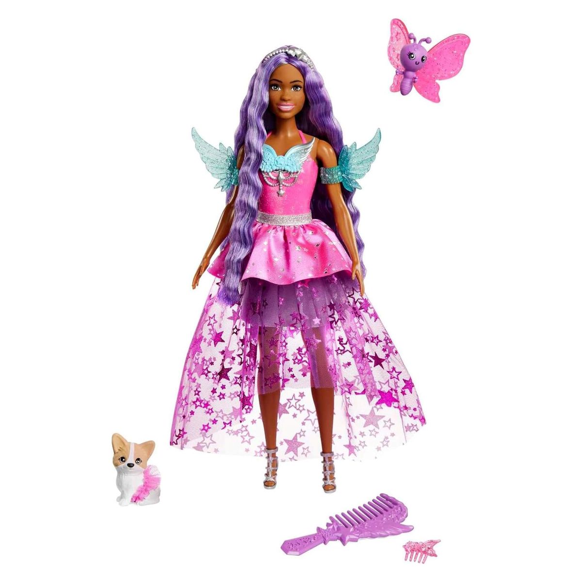 Mattel JCW49 - Barbie - A Touch of Magic - Puppe mit Zubehör, Brooklyn