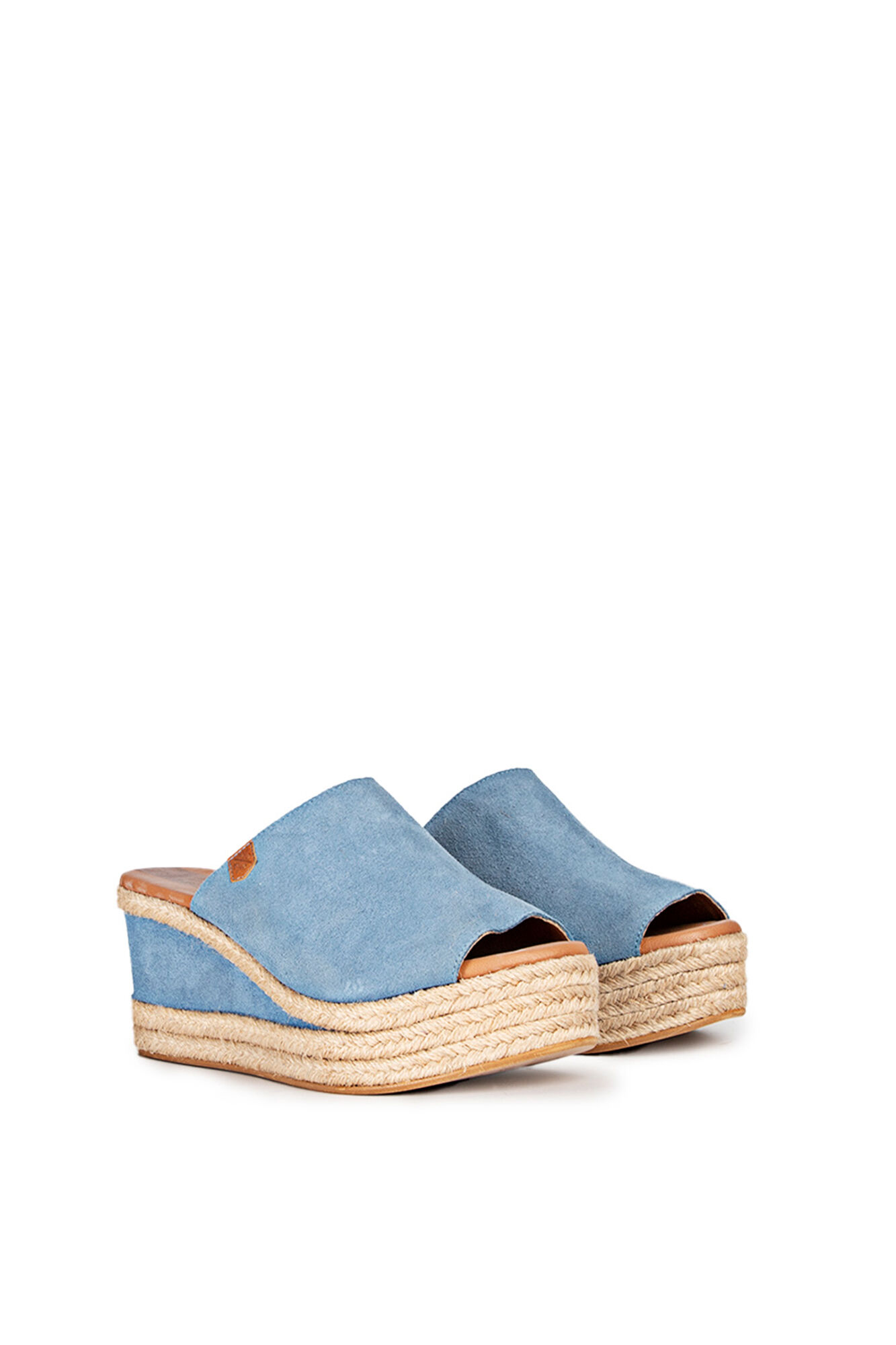 Cunhas de arenito azul com serragem - azul