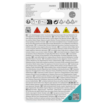 Magneet schijfje Neodymium silicium 19mm hoogte 4mm 4 stuks