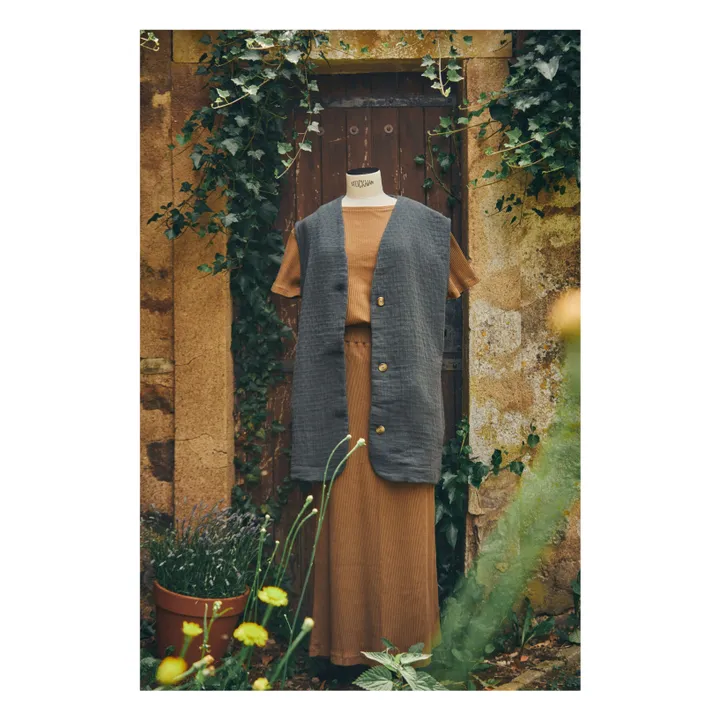 Poudre Organic Jupe Côtelée Cosmos - Collection Femme | Chocolat