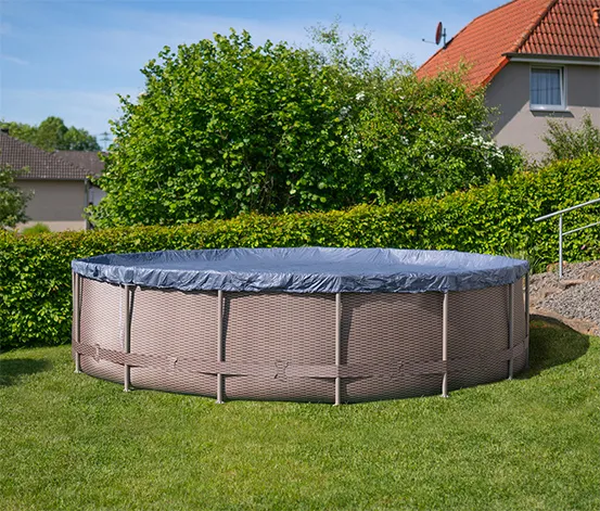 Summer Waves Active-Frame-Pool, Rattan, Ø ca. 457 cm