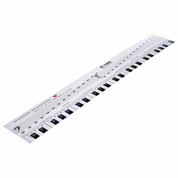 TonGenau Die Klaviatur mit Notensystem