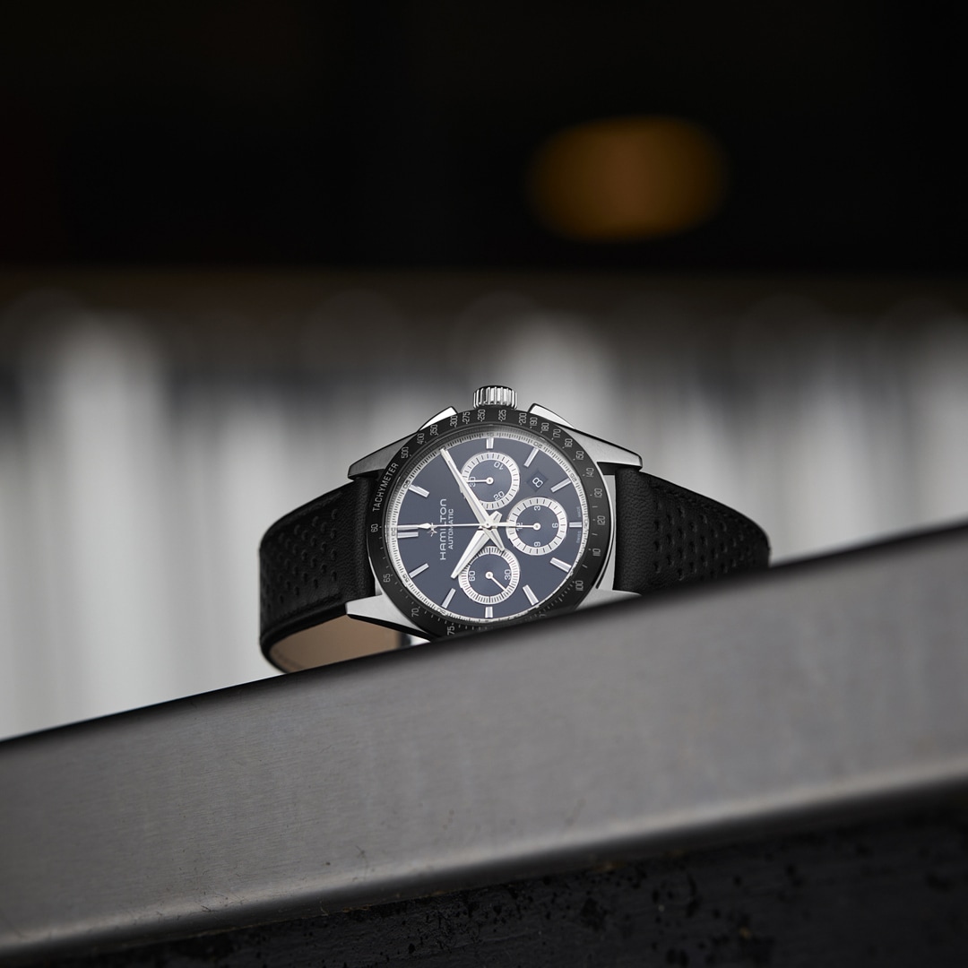 Hamilton Jazzmaster Performer Auto Chrono Schwarz 42mm