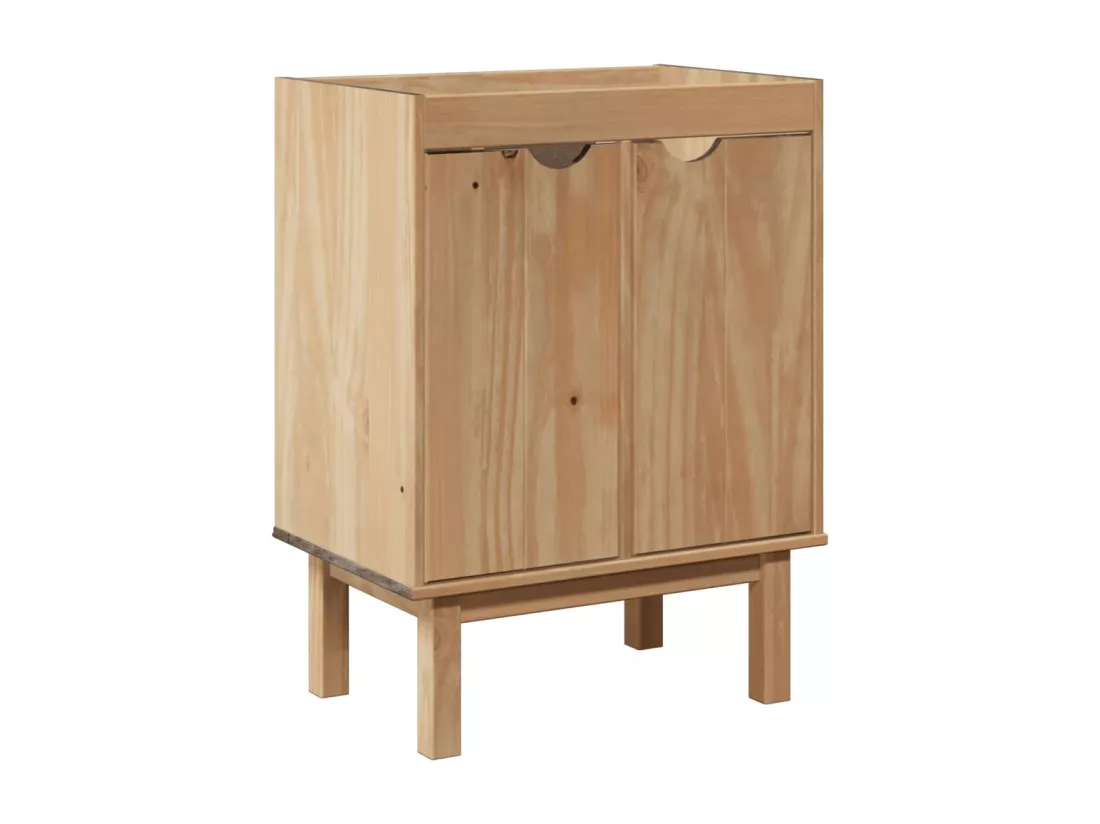 Ensemble de meubles salle de bain 4 pcs OTTA bois de pin massif