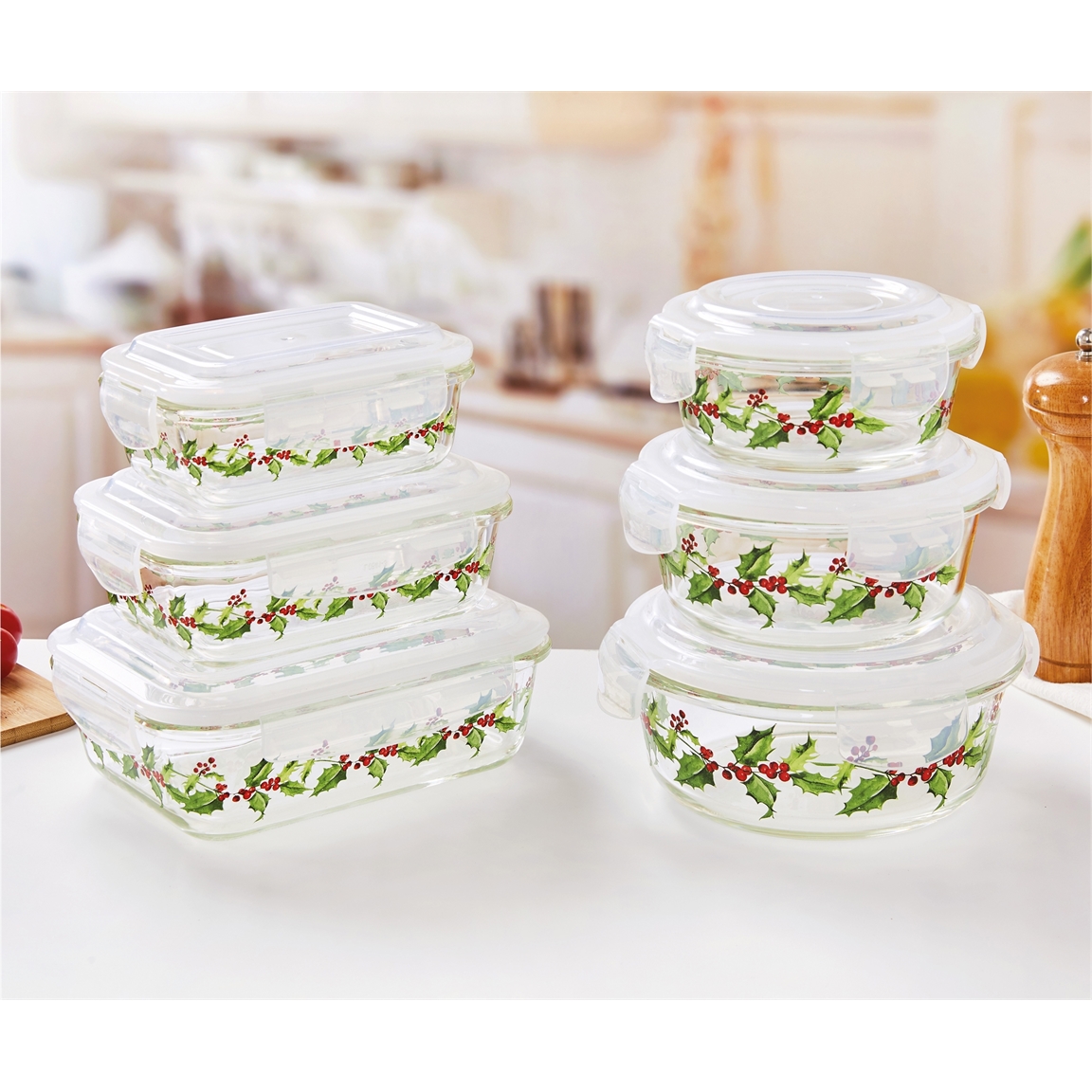 Boîtes borosilicate houx