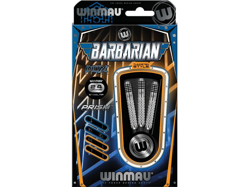Winmau Dartpfeile Steeldart Barbarian 3 Stück Einfach zu werfende, leistungsstarke Dartpfeile