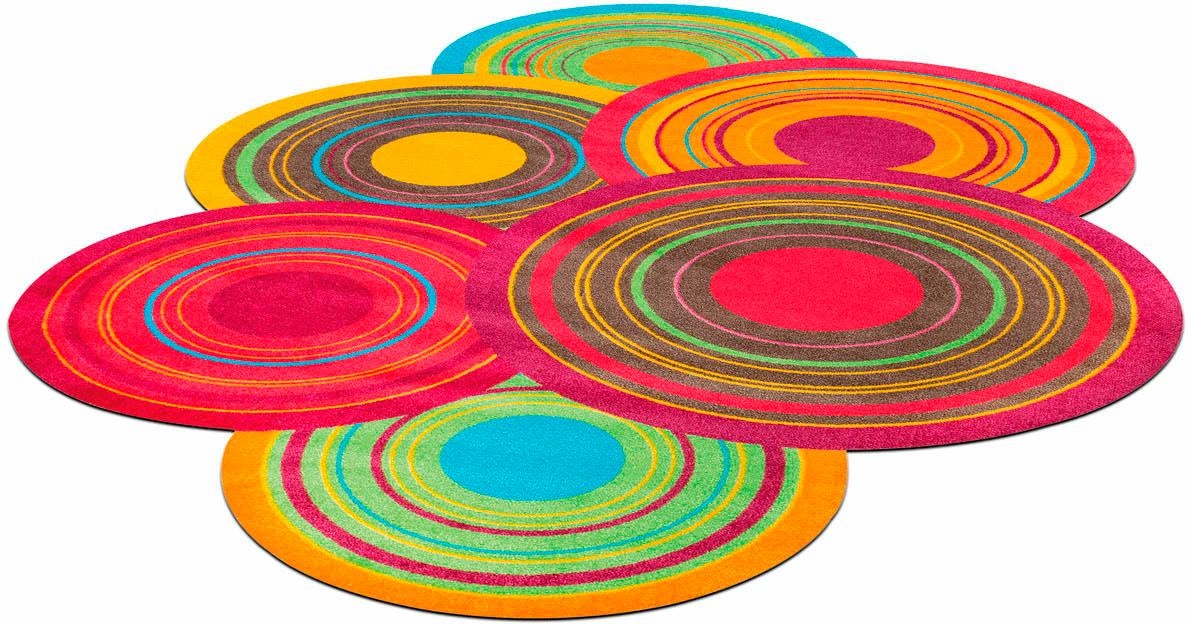 wash+dry by Kleen-Tex Teppich »Cosmic Colours« stufenförmig 9 mm Höhe rutschhemmend, waschbar, Wohnzimmer