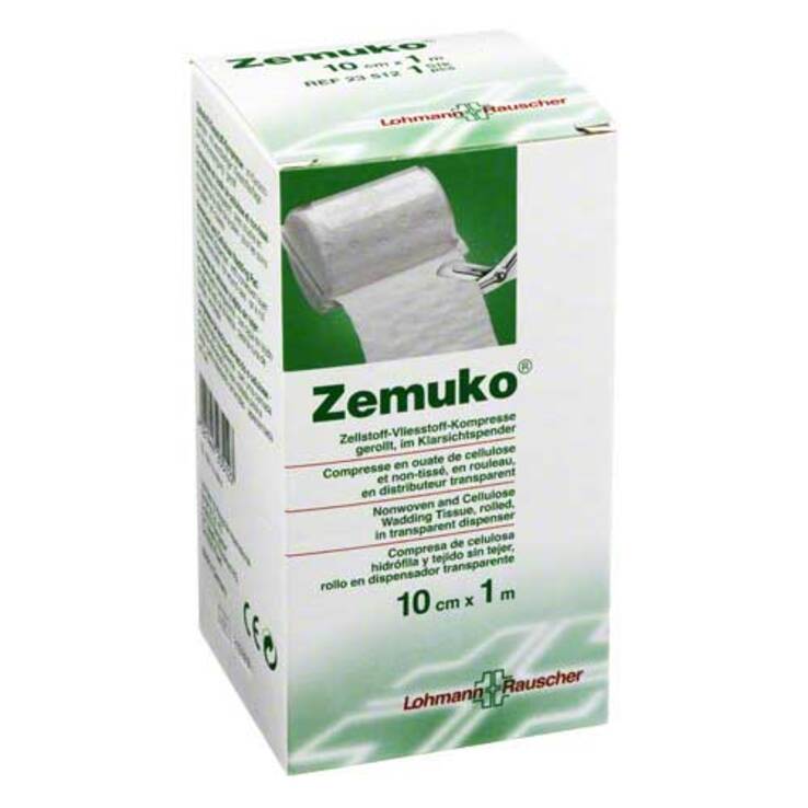 Zemuko Kompresse gerollt 1mx10c, 1 St