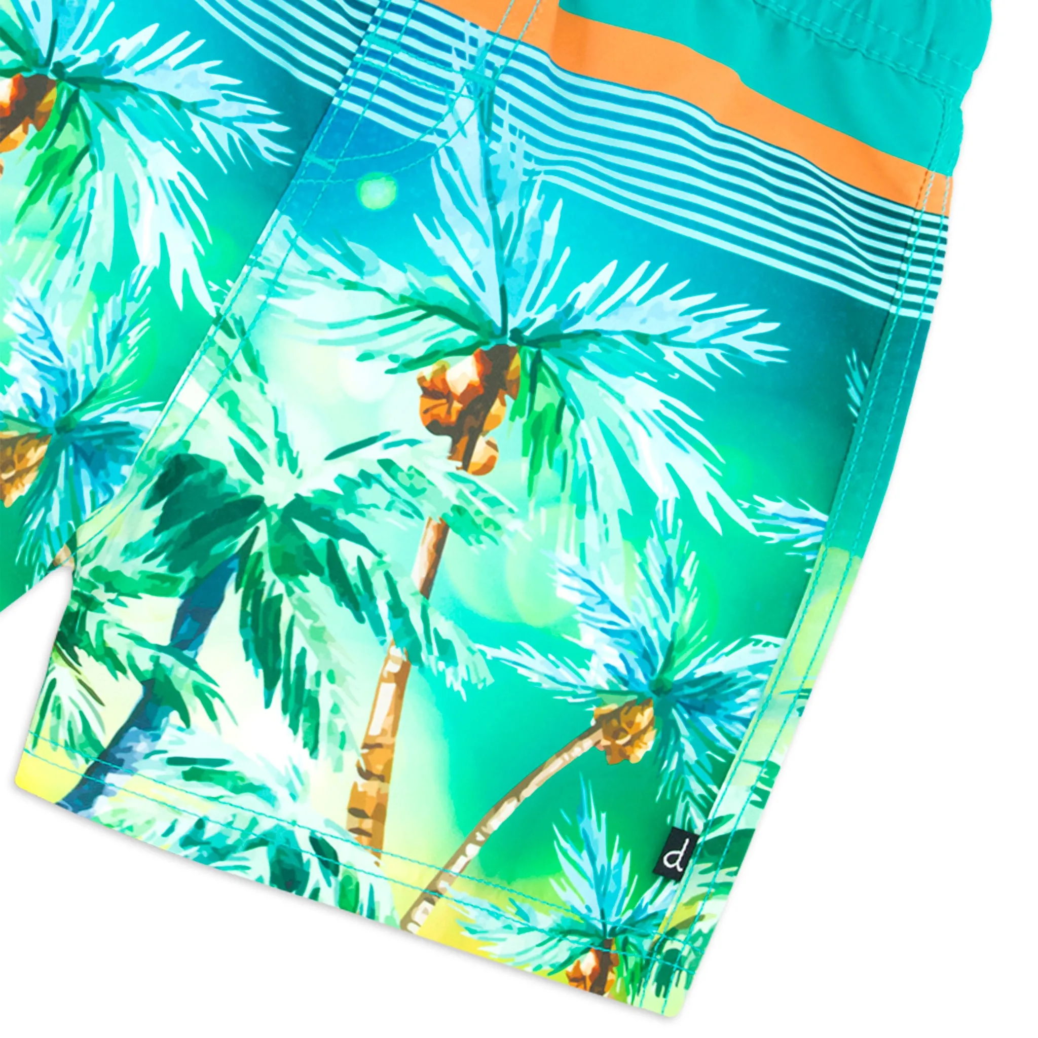 Deux par Deux Maillot Short Palmier 2-6ans