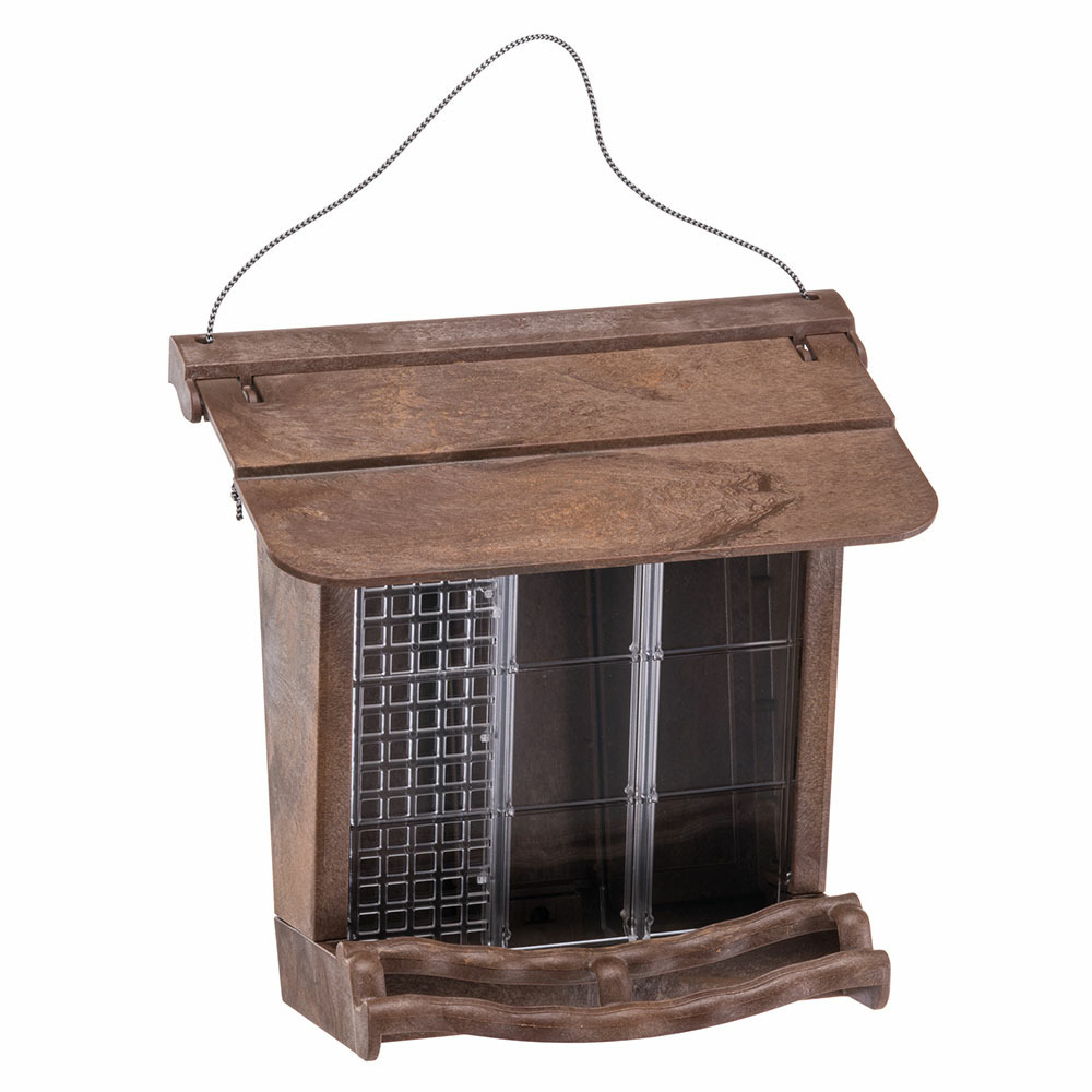 Mangeoire d'extérieur pour oiseaux sauvages jok 11, abri pour oiseaux, adaptée pour nourriture graines petites noisettes