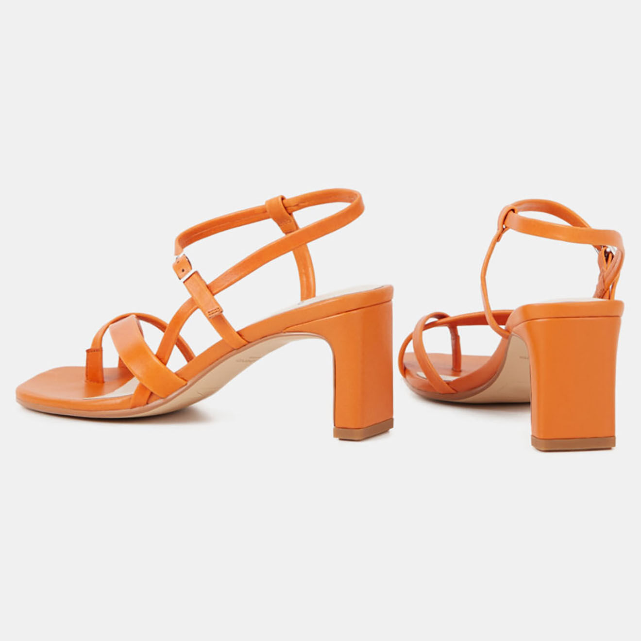 Vagabond Sandales en Cuir Luisa orange - Talon 7 cm
