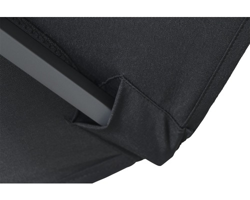 Siena Garden Push-Up Parasol Ø 300 cm Polyester 180 g/m² grijs