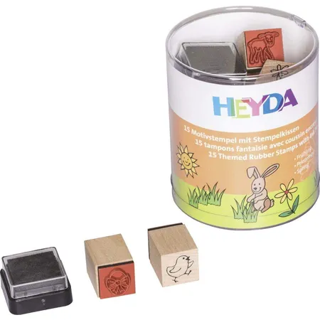 Heyda Motivstempelset Frühling mit 15 Stempel