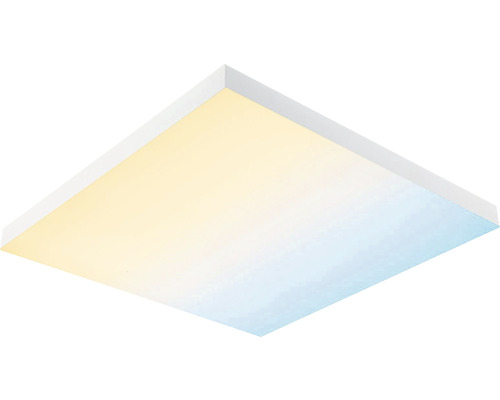 Frameloos dimbaar LED-paneel, 38,5W, 2820 lm, 2700-6500 K RGBW, 59,5 x 59,5 cm, wit, met afstandsbediening en nachtlampfunctie