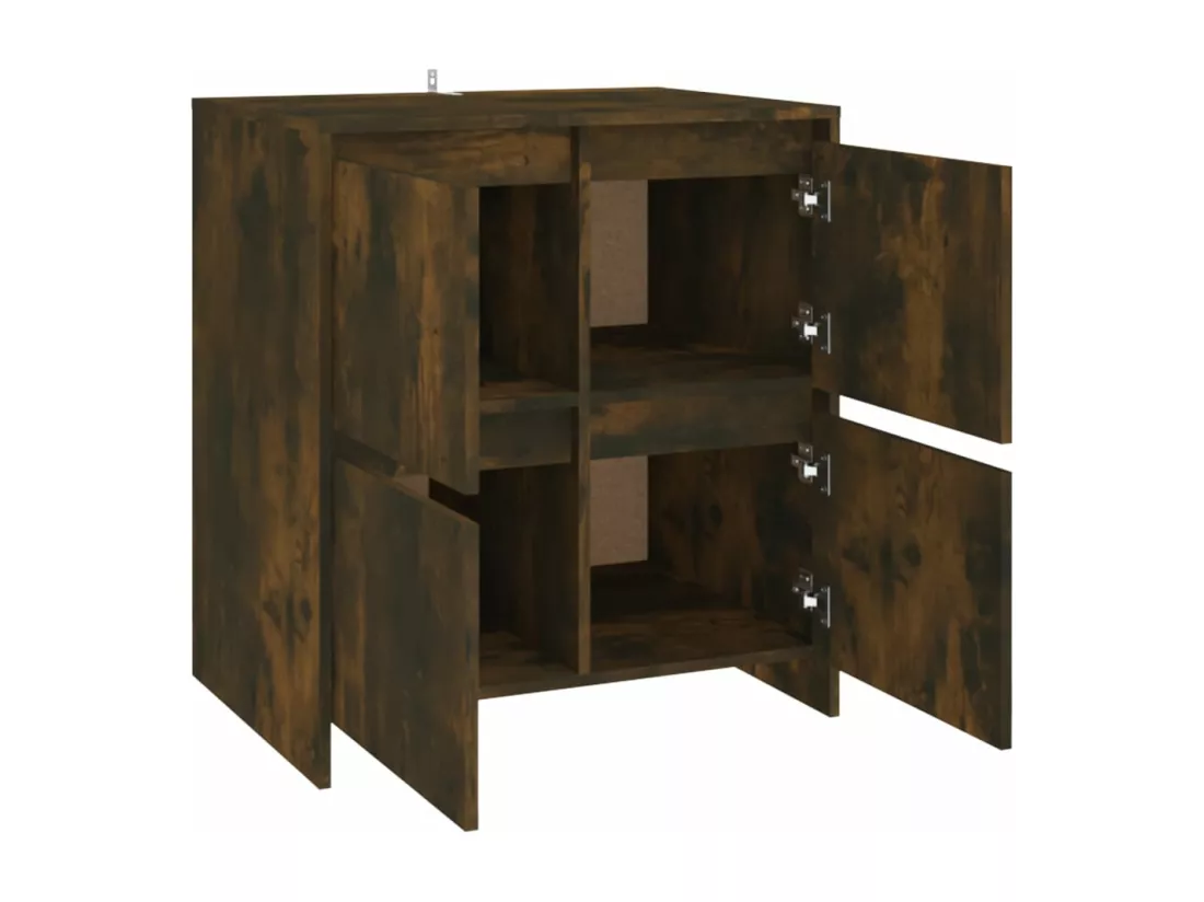 Buffet Chêne fumé 70x41x75 cm Bois d'ingénierie