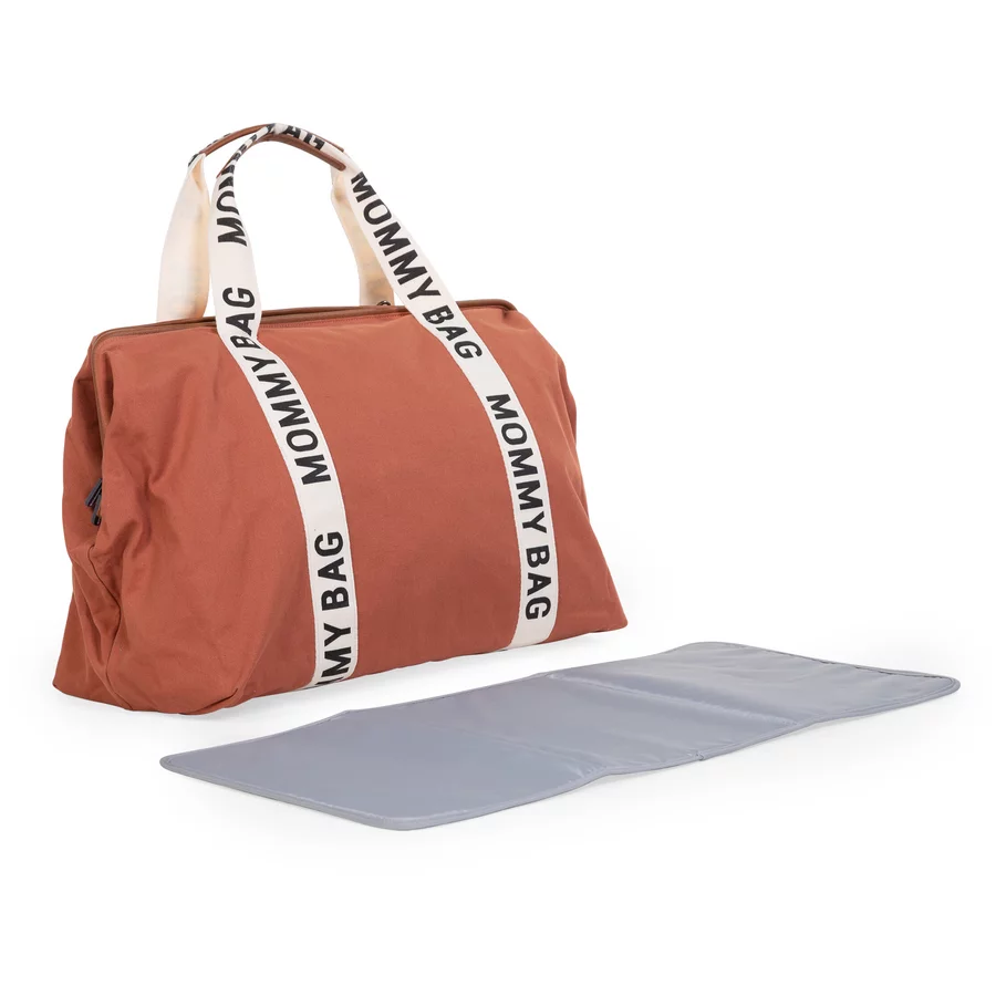 CHILDHOME Mommy Bag Signatur Canvas terracotta