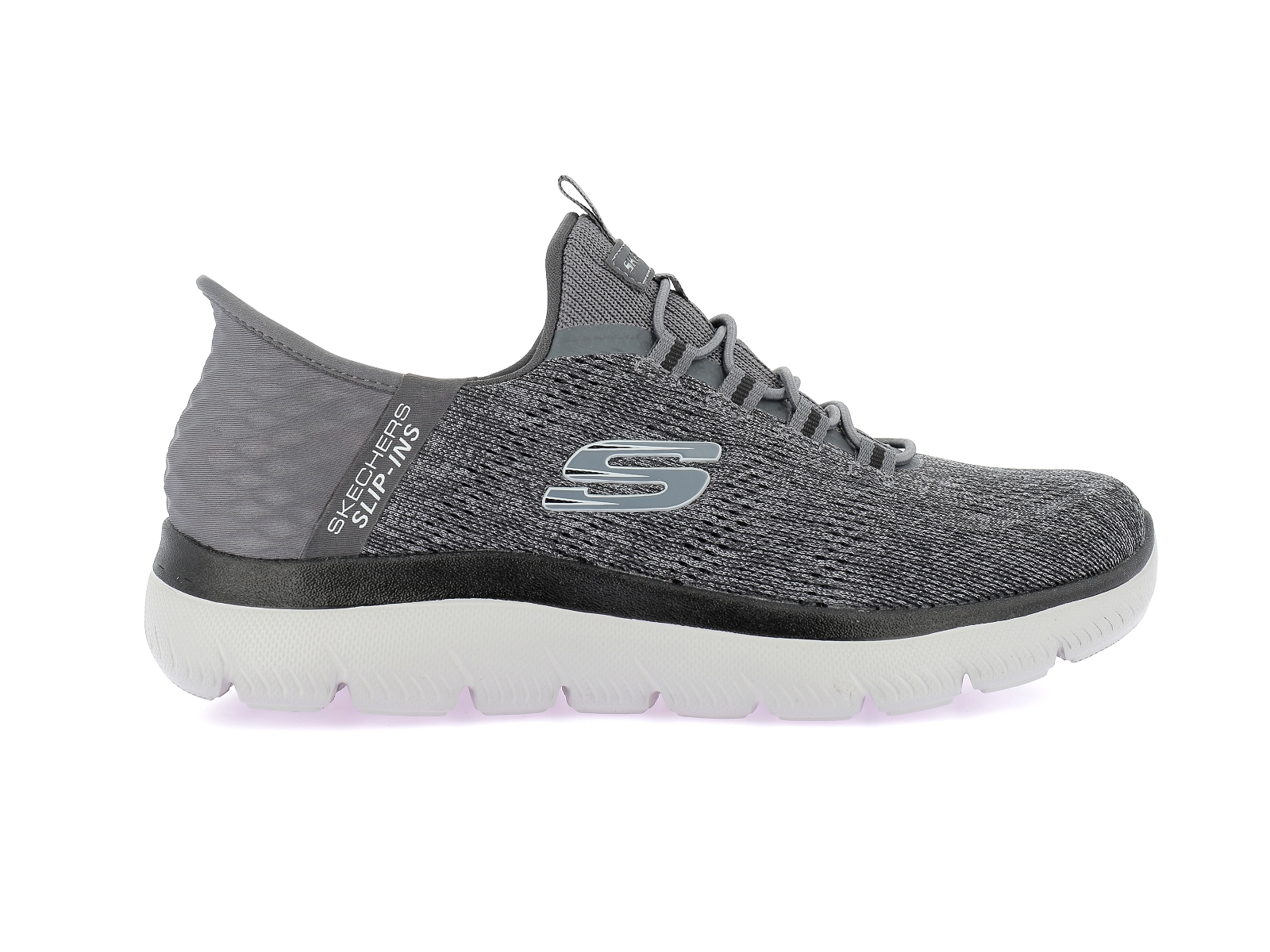 Skechers-SUMMITS KEY PACE Matières combinées Gris Foncé