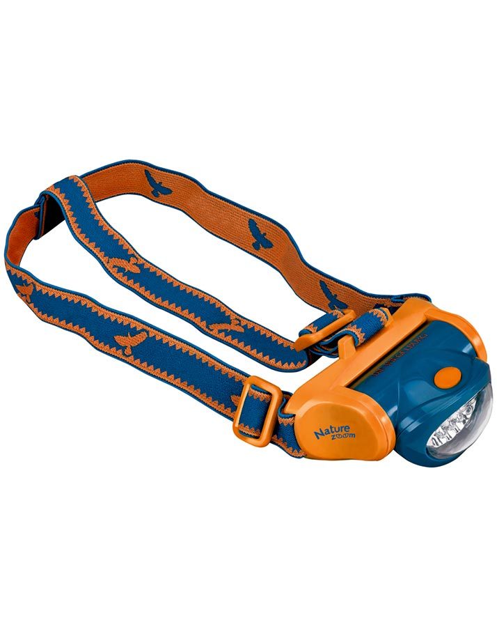 Stirnlampe NATURE ZOOM in blau/orange