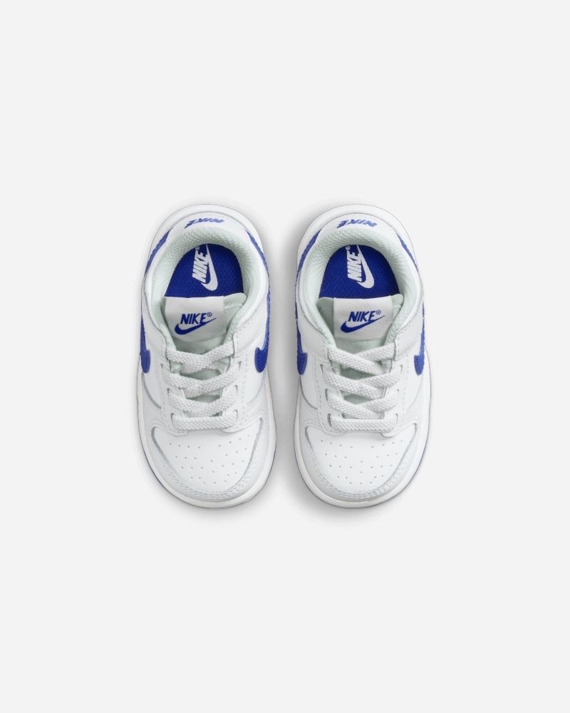 Chaussures Nike Dunk Low Blanc & Bleu Royal pour enfant