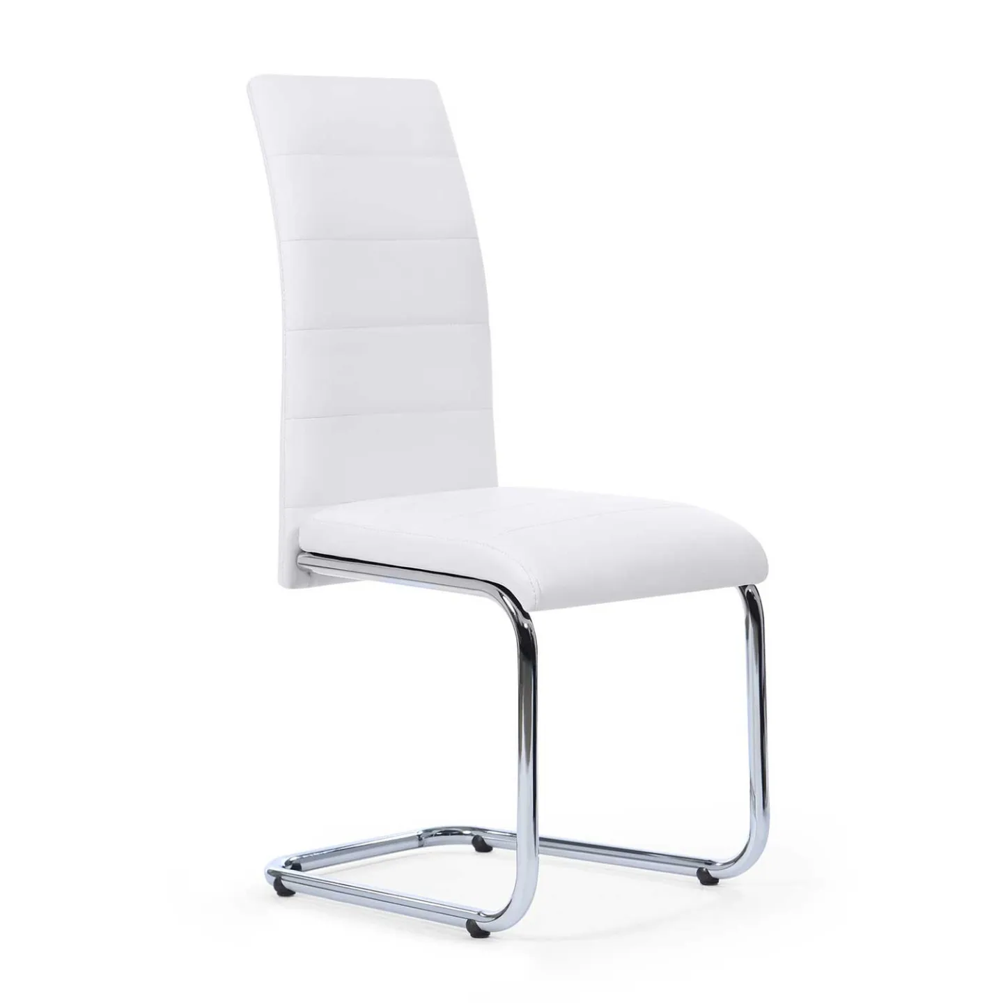 Lot de 4 chaises MIA blanches pour salle à manger