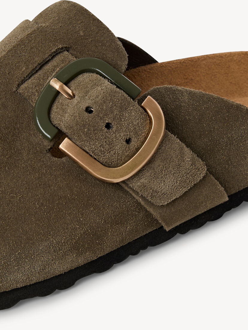 Leren Slipper - groen