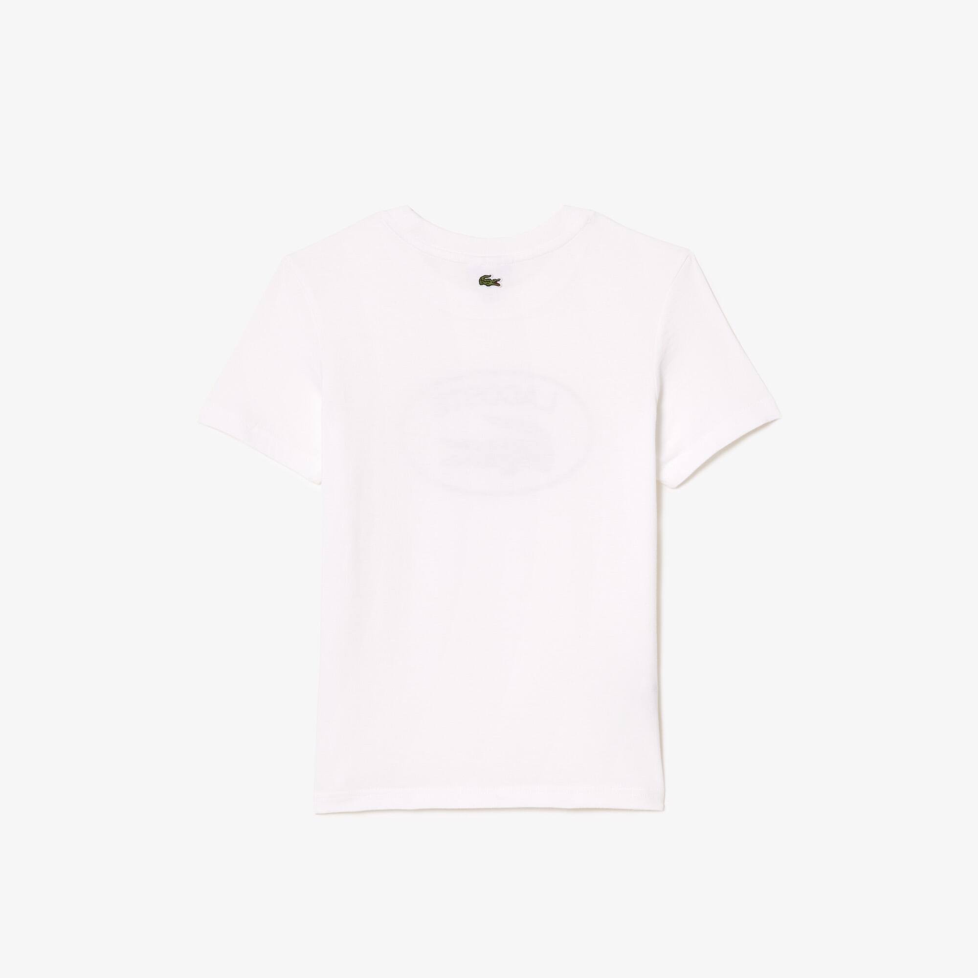 T-shirt enfant avec marquage contrasté Lacoste en jersey de coton T-Shirts & Chemises - Blanc - Lacoste - Enfant