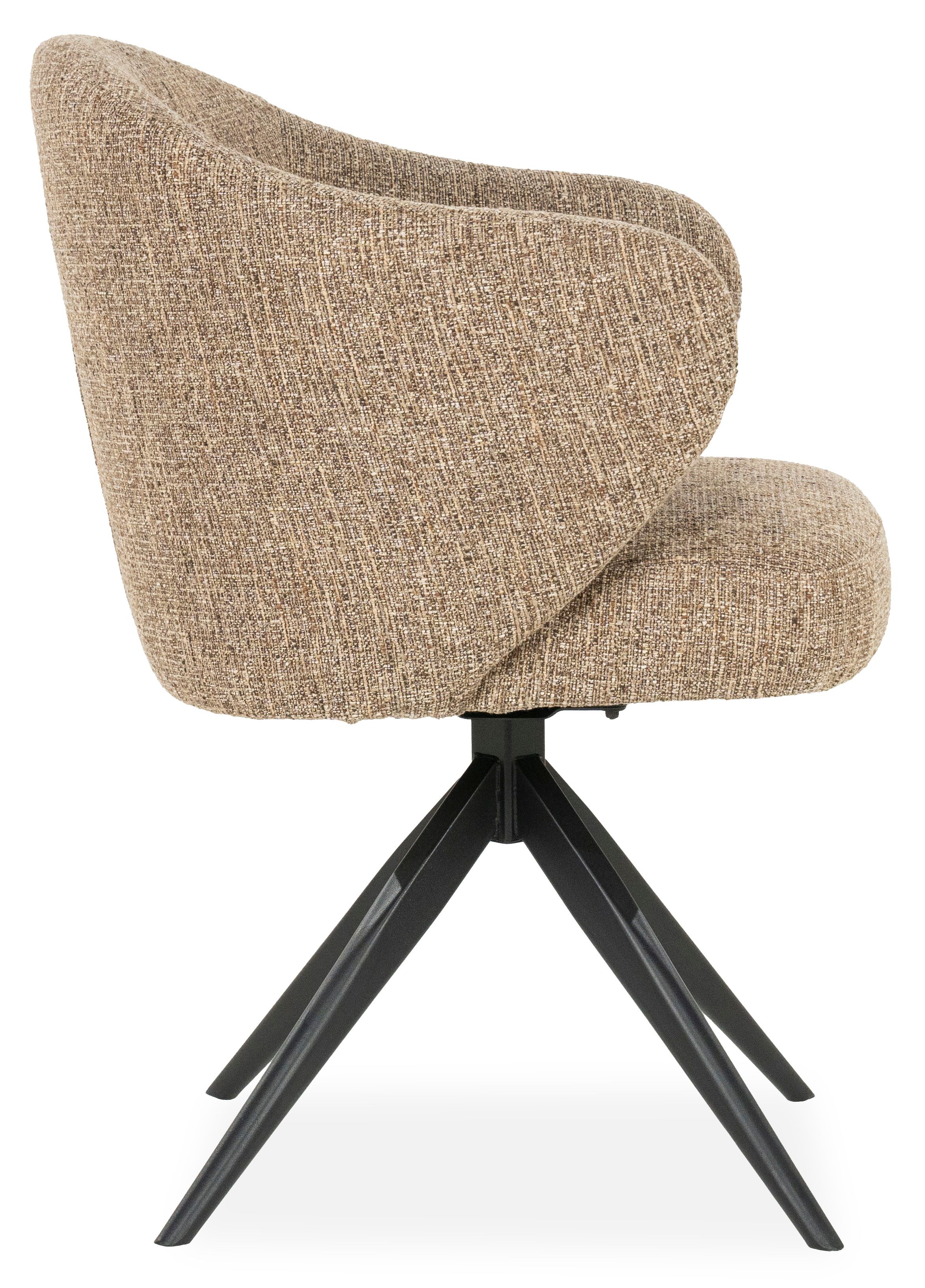 Eetkamerstoel 96342 bruin Connor B61.5 x D60 x H81.5 cm