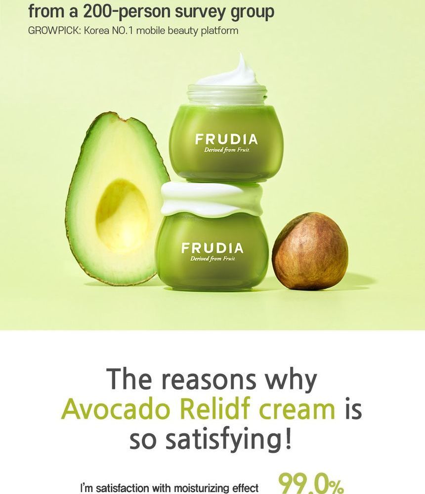 FRUDIA - Avocado-reliëfcrème mini