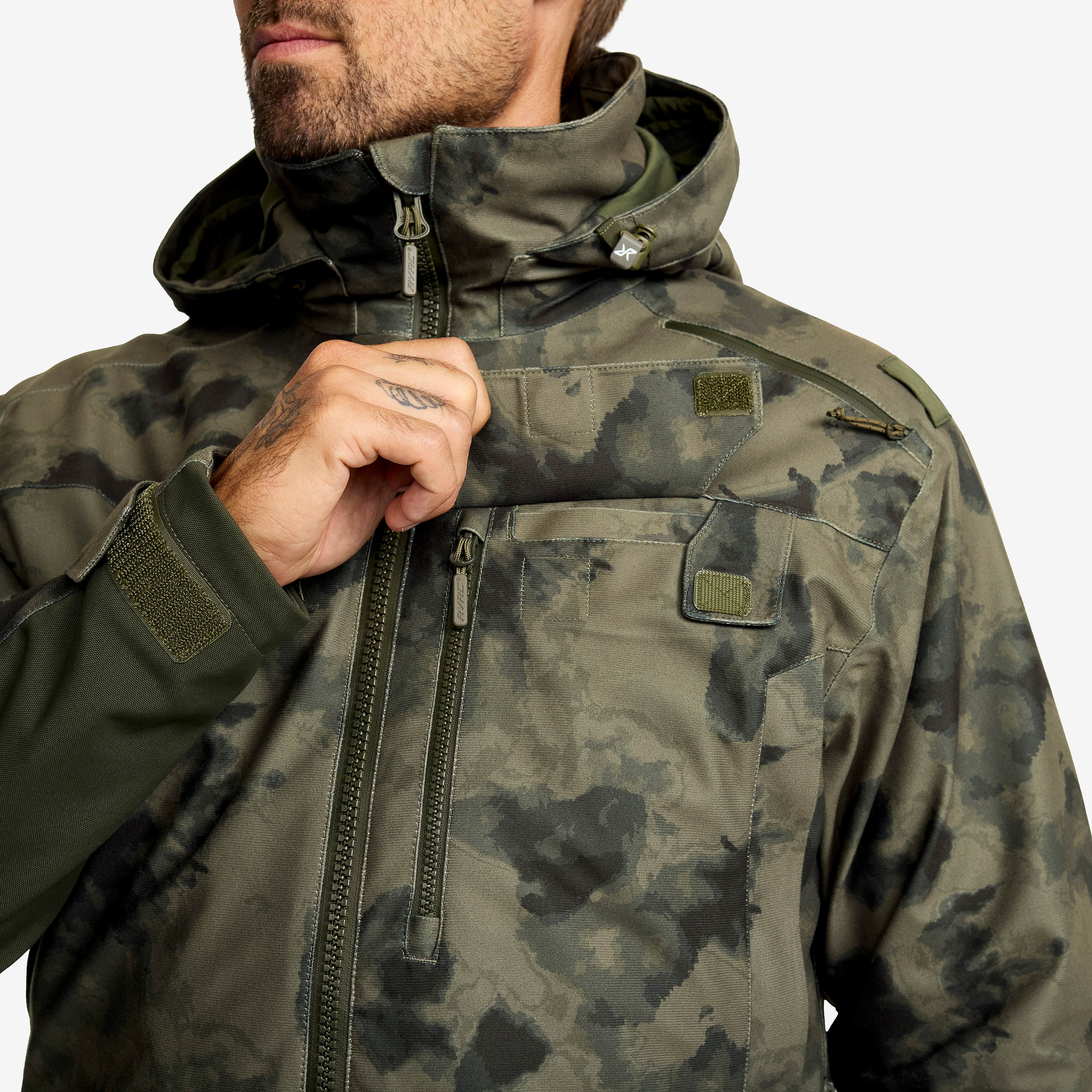 Trace Silent Pro 2L Jacket Herre Camo Deep Depths