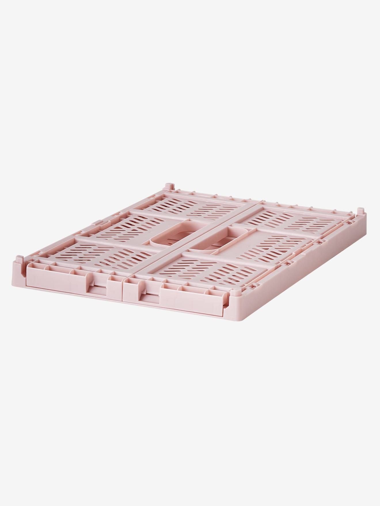 Caixa dobrável (G) rosa claro liso