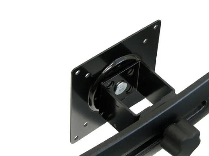 Ergotron DS100 - Stativ - vandret - for 2 LCD displays - aluminium, stål - sort - skærmstørrelse: op til 24