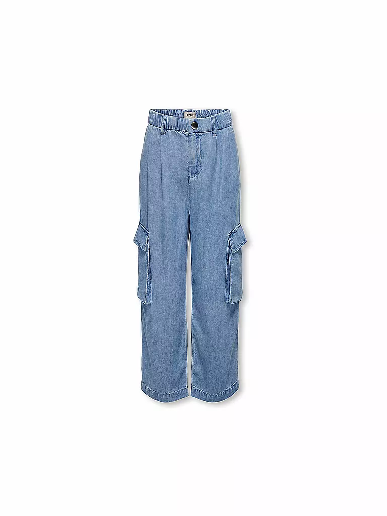 ONLY Mädchen Jeans Wide Leg KOGSAFARI blau