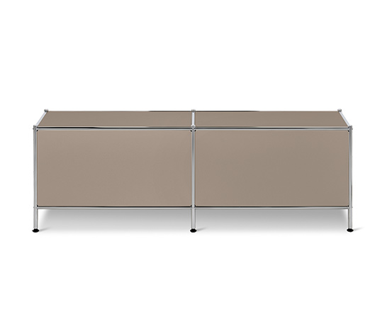 Lowboard Metall »CN3« mit 2 Klappen, taupe