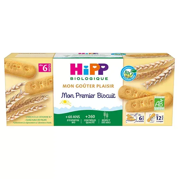 Hipp Bio Mon Goûter Plaisir Mon Premier Biscuit +6m 180g