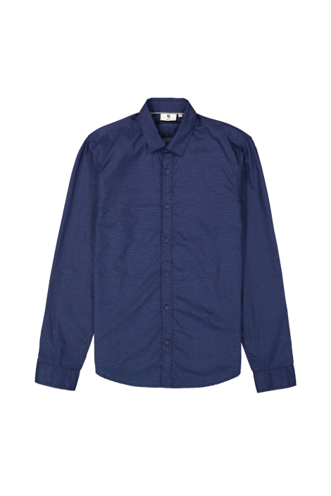 Garcia blauwe heren overhemd