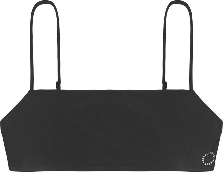 Cartel Copenhagen Sanur bandeau justerbar bikini top Nero