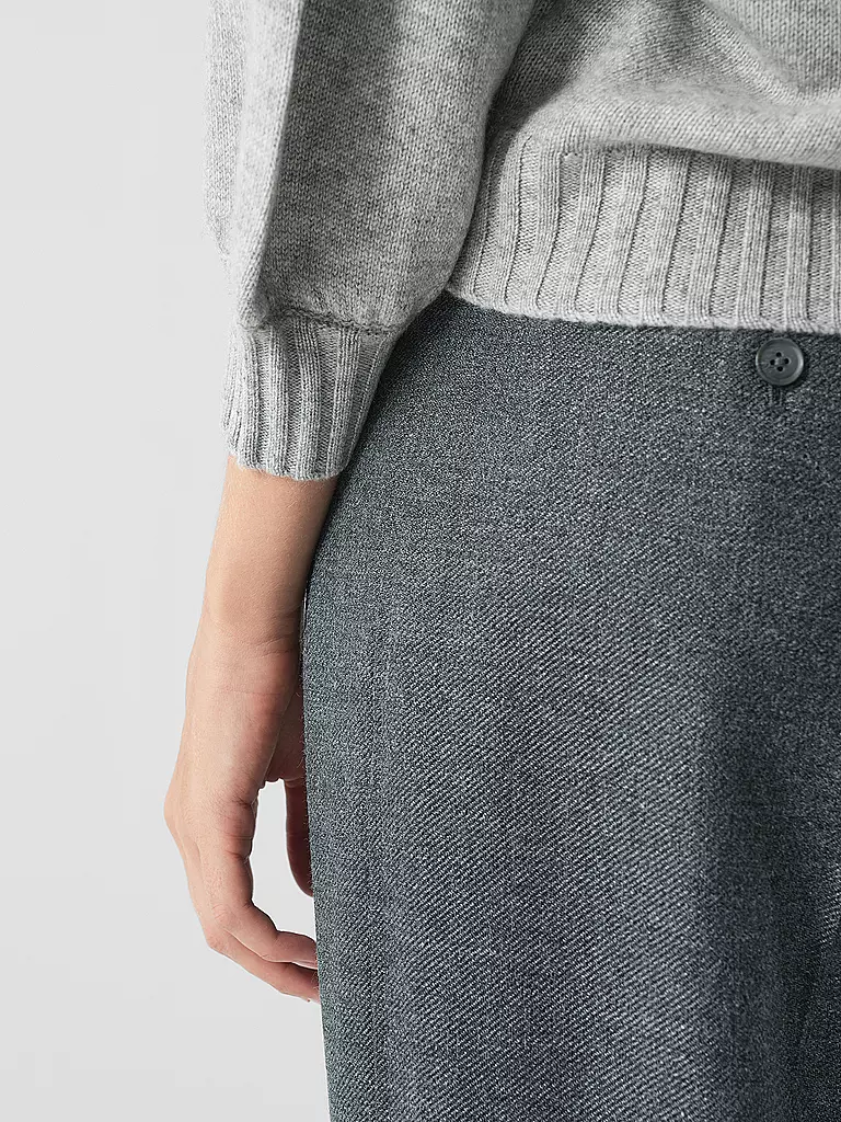 DAVIDA Kaschmirpullover hellgrau