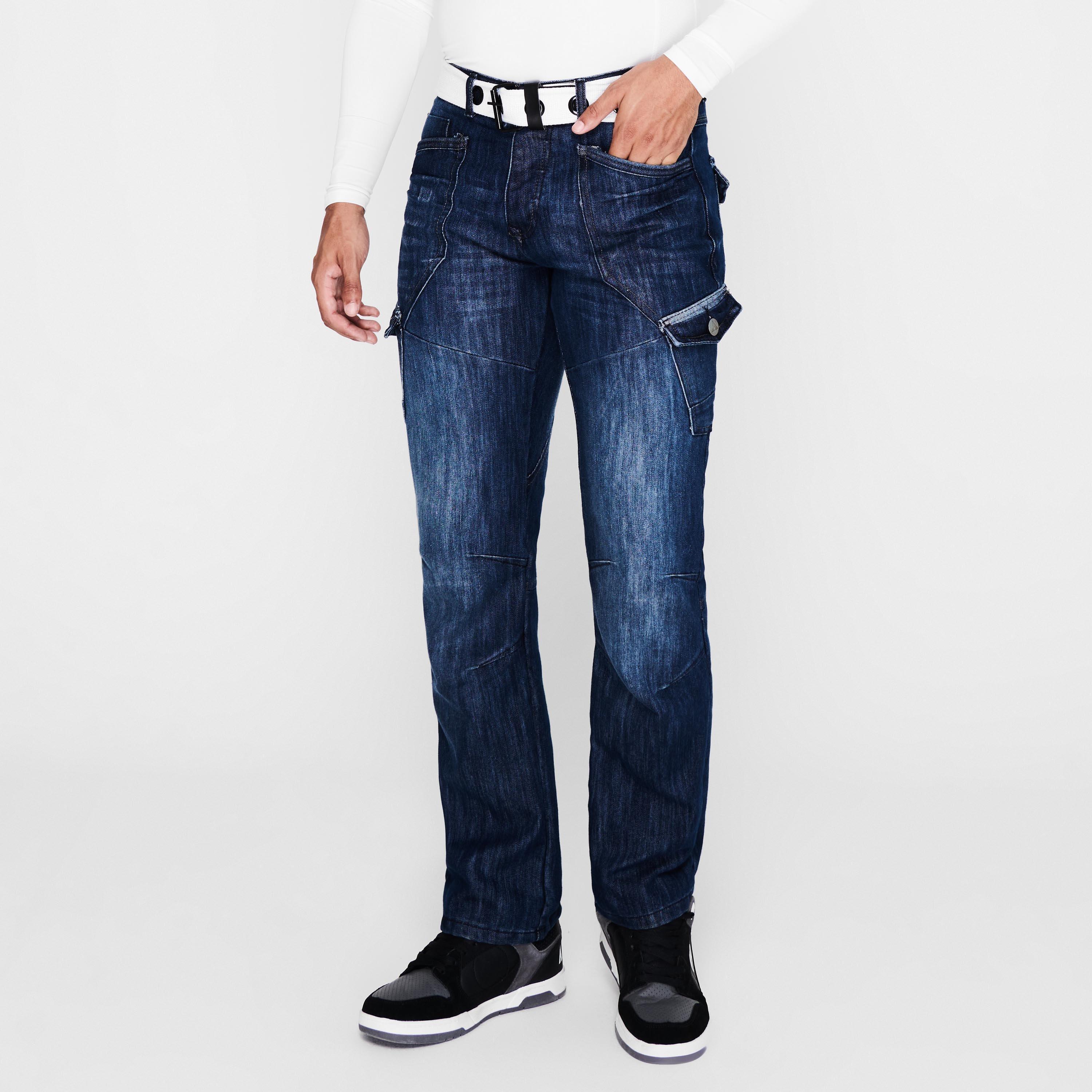 Airwalk Airwalk Belted Cargo Jeans Mens