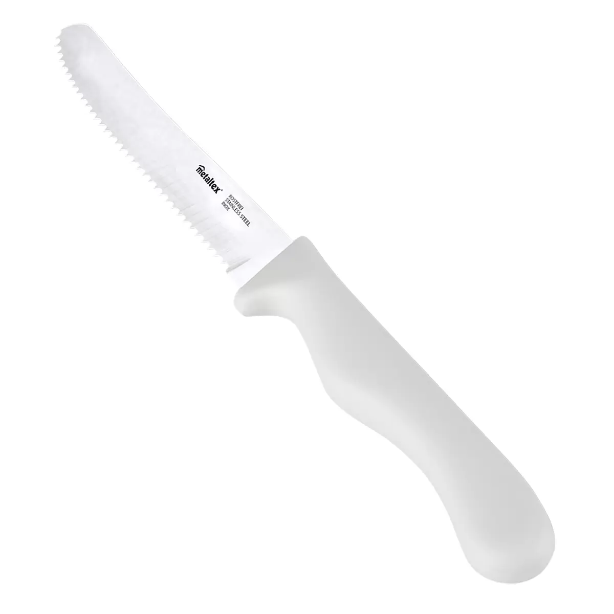 Brotzeitmesser Basic weiss,silber,mint