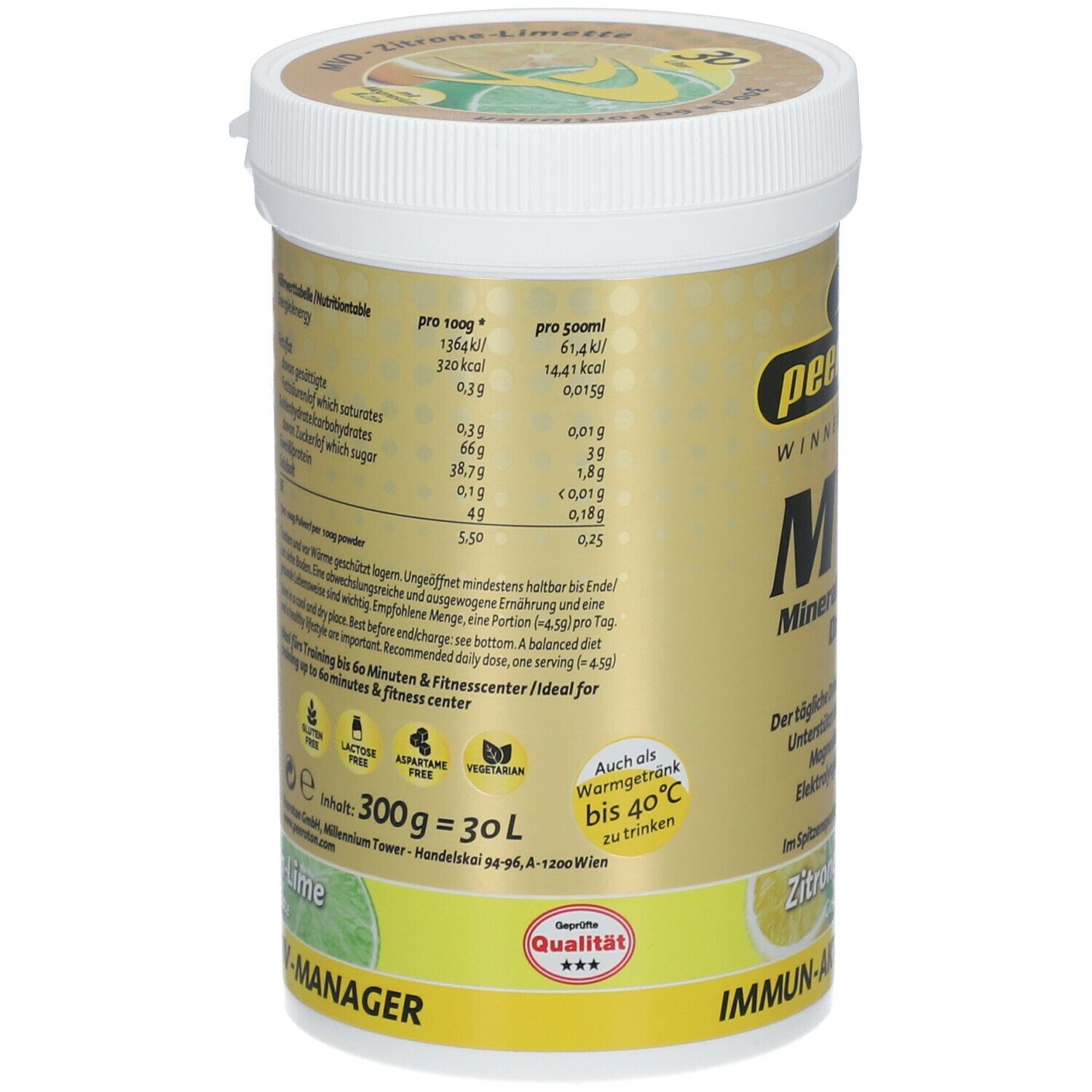 peeroton® MVD Mineral Vitamin Drink Zitrone-Limette
