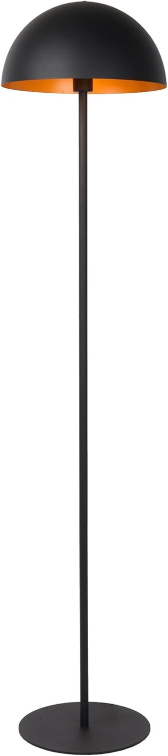 LUCIDE SIEMON - Stehlampe - Ø 35 cm - 1xE27 - Schwarz
