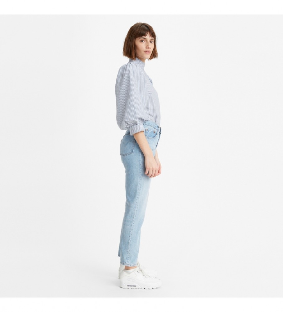 Calça jeans Levi's 501 Crop Ojai Luxor Azul Claro