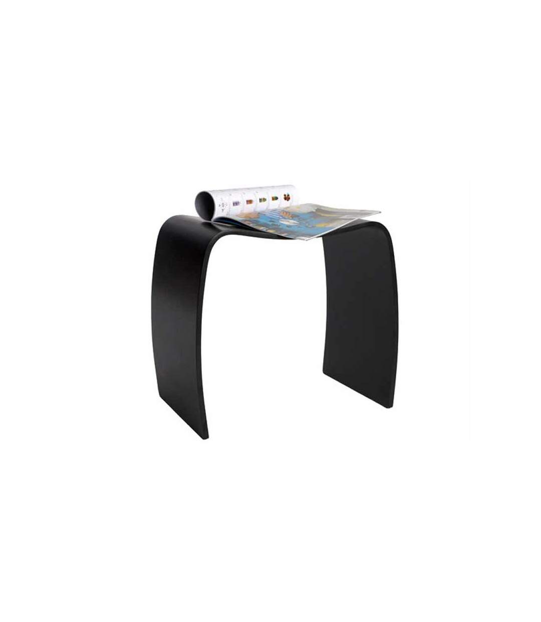 Paris Prix - Tabouret Design oméga 47cm Noir