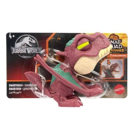 Mattel Jurassic World Schnapp-Dinos, Sammelfiguren mit Schnappfunktion, 1 Stück, 8-fach sortiert