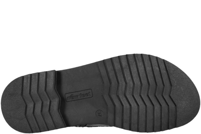 NEW FEET STØVLE I BRUNT SKIND MED KROKO-LOOK
