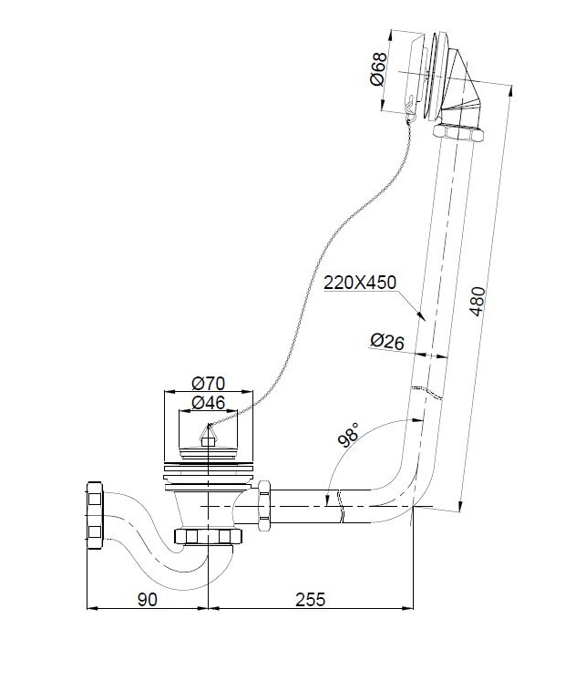 Best Design Nostal afvoerwaste chroom