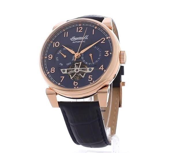 Ingersoll 1892 Swing Blue Rose Gold Watch I12702