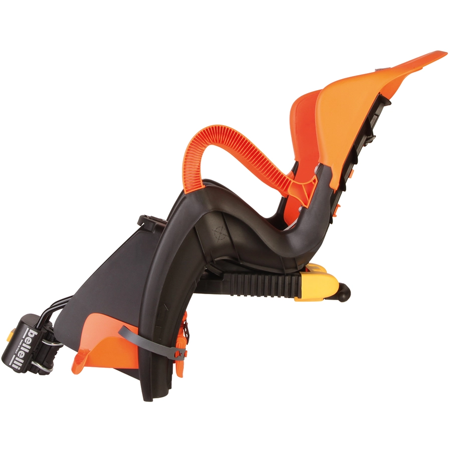 BELLELLI Kindersitz Fahrrad Tiger Reclining B-Fix frame mount Grey Orange