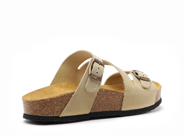 Plakton mules et sabots plats femme cp bolino 341210 beige